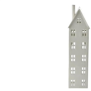 HOME STORY Windlicht Haus - weiß - Eisen - 9,5 cm - 34 cm - cm 10,0 | Möbel Kraft