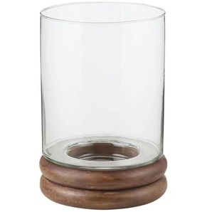 HOME STORY Windlicht - holzfarben - Glas - 23 cm - 16.0 | Möbel Kraft