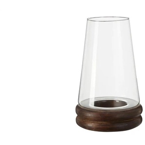 HOME STORY Windlicht - holzfarben - Holz,Glas - 23 cm - 16.0 | Möbel Kraft