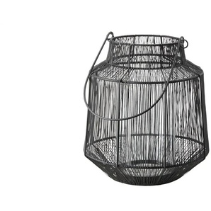 HOME STORY Windlicht - schwarz - Eisen,Glas - 31 cm - 30.0 | Möbel Kraft