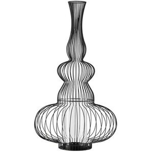 HOME STORY Windlicht - schwarz - Eisen,Glas - 34,5 cm - 60 cm | Möbel Kraft