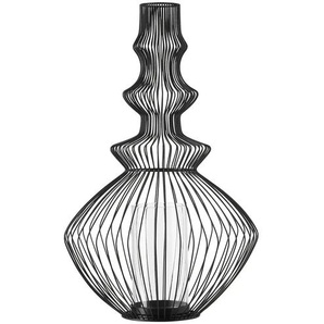 HOME STORY Windlicht   ¦ schwarz ¦ Eisen,Glas ¦ Maße (cm): B: 31 H: 50