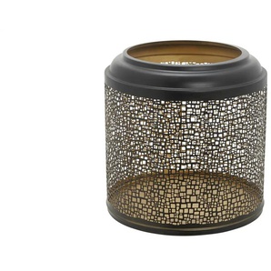 HOME STORY Windlicht   ¦ schwarz ¦ Eisen ¦ Maße (cm): H: 23  Ø: 23.5