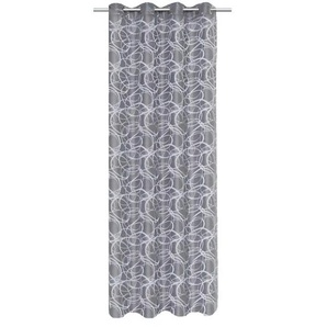 HOME Wohnideen Ösenschal | grau | 140 cm |