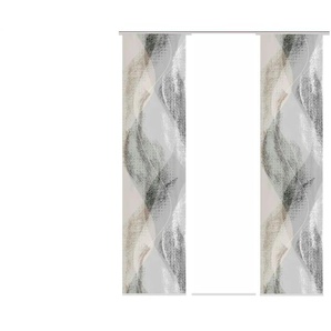 HOME Wohnideen Schiebevorhang 6er-Set | grau | 60 cm | 245 cm |