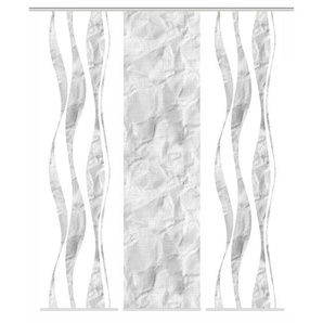 HOME Wohnideen Schiebevorhang - grau - Synthetik - 60 cm - 245 cm | Möbel Kraft