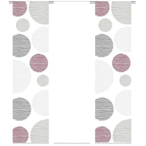 HOME Wohnideen Schiebevorhang Set 3tlg. | rot | 60 cm |