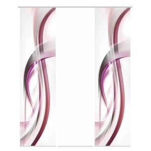 HOME Wohnideen Schiebevorhang Set 3tlg. | rot | 60 cm |