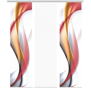 HOME Wohnideen Schiebevorhang Set 3tlg. | rot | 60 cm |