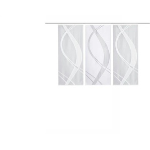 HOME Wohnideen Schiebevorhang Set 3tlg. | weiß | 57 cm | 145 cm |