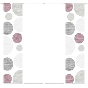HOME Wohnideen Schiebevorhang Set 4tlg. | rot | 60 cm | 245 cm |