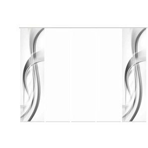 HOME Wohnideen Schiebevorhang Set 5tlg. | grau | 60 cm |