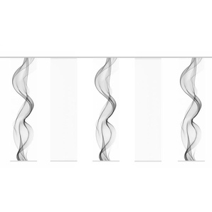 HOME Wohnideen Schiebevorhang Set 5tlg. | grau | 60 cm |