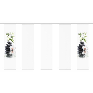 HOME Wohnideen Schiebevorhang Set 5tlg. | weiß | 60 cm | 245 cm |