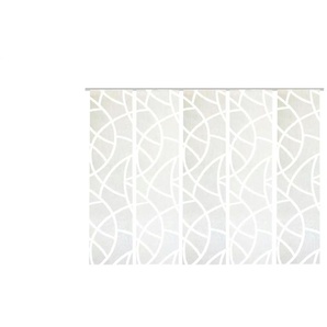 HOME Wohnideen Schiebevorhang Set 5tlg. | weiß | 60 cm | 245 cm |