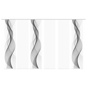 HOME Wohnideen Schiebevorhang Set 6tlg. | grau | 60 cm |