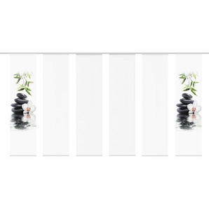 HOME Wohnideen Schiebevorhang Set 6tlg. | weiß | 60 cm |