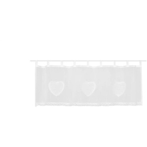 HOME Wohnideen Schlaufen Panneaux - weiß - Materialmix - 120 cm - 45 cm | Möbel Kraft