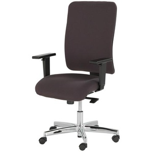 home worx Bürodrehstuhl - braun - Materialmix - 64 cm - 102 cm - cm 64,0 | Möbel Kraft