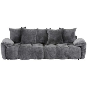 home24 Bigsofa, Anthrazit, Textil, 3,5-Sitzer, Füllung: Polyester, 265x67x130 cm, Stoffauswahl, Rücken echt, Wohnzimmer, Sofas & Couches, Sofas,