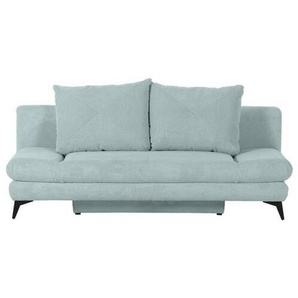 home24 Schlafsofa, Mintgrün, Textil, 2-Sitzer, 200x78x95 cm, Stoffauswahl, Liegefunktion, Schlafen auf Sitzhöhe, Rücken echt, Kinder- & Jugendzimmer, Jugendmöbel, Jugendsofas