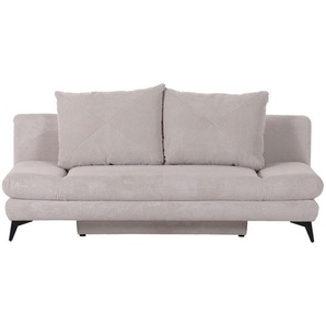 home24 Schlafsofa, Natur, Textil, 2-Sitzer, 200x78x95 cm, Stoffauswahl, Liegefunktion, Schlafen auf Sitzhöhe, Rücken echt, Wohnzimmer, Sofas &