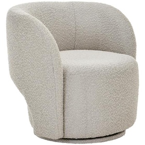 home24 Sessel, Grau, Textil, 82x73x75 cm, Sitzfläche 360° drehbar, Stühle