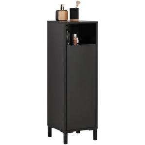 home24 Unterschrank Inova, Anthrazit, Schwarz, Metall, 2 Fächer, 33x94.4x33 cm, Made in Germany, stehend, freistehend, Badezimmer, Badezimmerschränke,