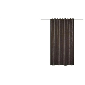 HOMEbasics Fertigschal | braun | Synthetik | 135 cm |