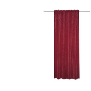 HOMEbasics Fertigschal | rot | Synthetik | 135 cm |