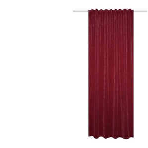 HOMEbasics Fertigschal | rot | Synthetik | 135 cm |