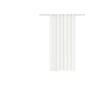 HOMEbasics Ösenschal - weiß - Materialmix - 140 cm - 175 cm | Möbel Kraft