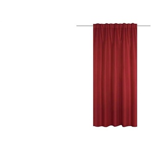 HOMEbasics Verdunklungsschal - rot - Materialmix - 135 cm - 175 cm | Möbel Kraft
