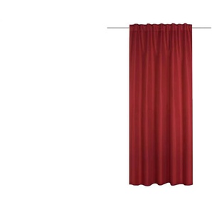 HOMEbasics Verdunklungsschal - rot - Materialmix - 135 cm - 225 cm | Möbel Kraft