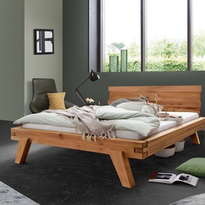 HOMELIV. Bett Neso, Kernbuche natur, 140x200 cm