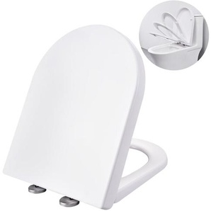 Homelody - Toilettendeckel wc Sitz d Form Klodeckel mit Quick-Release-Funktion und Softclose Absenkautomatik Klodeckel abnehmbar Toilettensitz