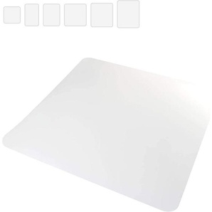 Homeware Bodenschutzmatte, Transparent, Textil, 75x120 cm, für Fußbodenheizung geeignet, pflegeleicht, kratzfest, abriebfest, widerstandsfähig,