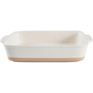Homeware Profession. Auflaufform, Braun, Beige, Keramik, 1.84 L, rechteckig, 22.4x6.2x34 cm, Lfgb, backofengeeignet, mikrowellengeeignet, Kochen,