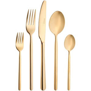 Homeware Profession. Besteckset Glam Chic, Gold, Metall, 30-teilig, Lfgb, rostfrei, lebensmittelecht, Essen & Trinken, Besteck, Besteck-Sets