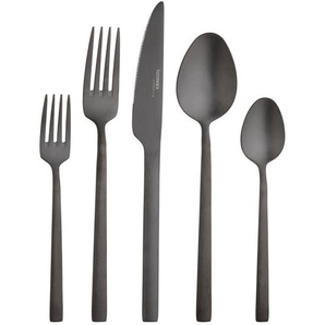 Homeware Profession. Besteckset Glam Chic, Schwarz, Metall, 30-teilig, Lfgb, rostfrei, lebensmittelecht, Essen & Trinken, Besteck, Besteck-Sets