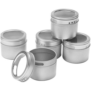 Homeware Profession. Gewürzdosenset, Kunststoff, 6-teilig, 5.5 cm, Lfgb, unbefüllt, Sichtfenster, Schütt- und Streufunktion, Küchenzubehör, Vorratsbehälter, Gewürzgläser