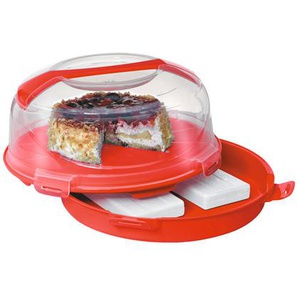 Homeware Profession. Kuchentransportbox, Kunststoff, rund, 18 cm, Lfgb, lebensmittelecht, Tragegriff, Backen, Kuchentransportboxen