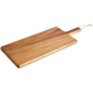 Homeware Profession. Schneidebrett homewares, Akazie, Holz, Textil, Akazie, Schichtholz, 19x2x48 cm, Lfgb, Griff, nachhaltig, Küchenzubehör,