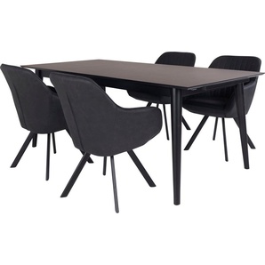 Homexperts Essgruppe Odense, (Set, 5-tlg), mit ausziehbarem Tisch