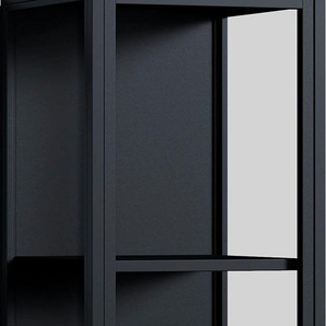 Vitrine HOMEXPERTS Classic Schränke Gr. B/H/T: 40 cm x 180 cm x 40 cm, 1 St., schwarz Glasvitrine Glasvitrinen Schränke designorientierte Vitrine mit Glastür