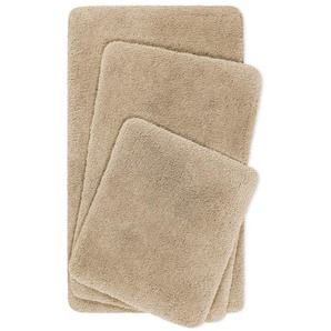 Homie Living Badematte Porto Azzurro, Höhe 30 mm, rutschhemmend beschichtet, fußbodenheizungsgeeignet, schnell trocknend, Polyester, rechteckig, Badteppich, uni, rechteckig & rund, waschbar, Badezimmerteppich