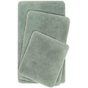 Homie Living Badematte Porto Azzurro, Höhe 30 mm, rutschhemmend beschichtet, fußbodenheizungsgeeignet, schnell trocknend, Polyester, rechteckig, Badteppich, uni, rechteckig & rund, waschbar, Badezimmerteppich