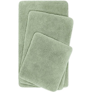 Homie Living Badematte Porto Azzurro, Höhe 30 mm, rutschhemmend beschichtet, fußbodenheizungsgeeignet, schnell trocknend, Polyester, rechteckig, Badteppich, uni, rechteckig & rund, waschbar, Badezimmerteppich