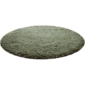 Homie Living Hochflor-Teppich Matteo HL-0961, rund, Höhe: 50 mm, 100% recyceltem PET, Langflor, Shaggy, Wohnzimmer