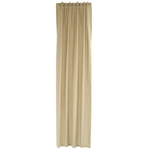 Vorhang HOMING Marita Gardinen Gr. 245 cm, verdeckte Schlaufen, 140 cm, beige (leinen) Verdeckte Schlaufen Fertigschal Marita